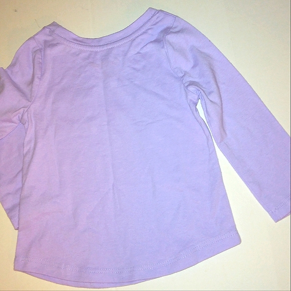 NWT☆CAT & JACK☆Lilac Purple Long Sleeve Unicorn Pocket Tee☆12m - Picture 9 of 9